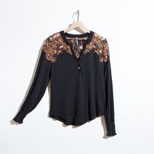 free people embroidered long sleeve